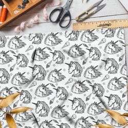 Ткань оксфорд 600 единороги