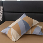 Комплект постельного белья Сатин с Одеялом 100% хлопок на резинке OBR145