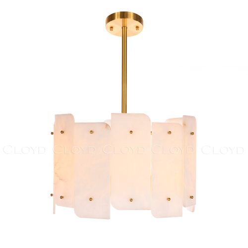Люстра Cloyd HERCULANUM-C C5 / Ø50 см - алебастр - латунь (арт.11200)
