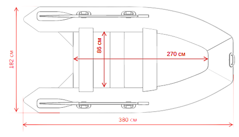 Лодка ПВХ Gladiator Air Sport E380S НДНД -