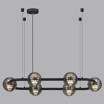 5041/60LA L-VISION ODL24 543 черн./золото/дымчатый/металл/стеко Люстра LED 60W 4000К 1526Лм TRONI