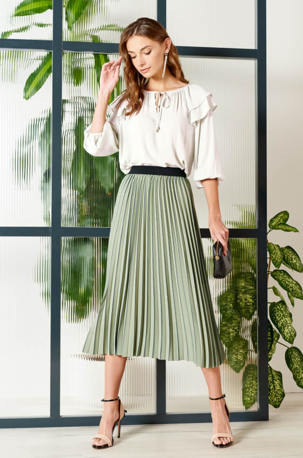 22648 Блузка женская (молочный)