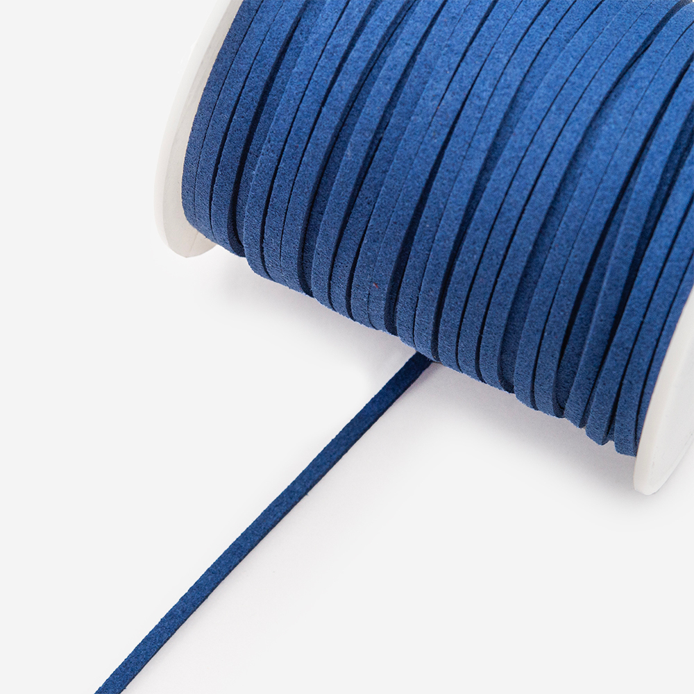 Шнур замшевый, 2мм, оттенок "Синий"