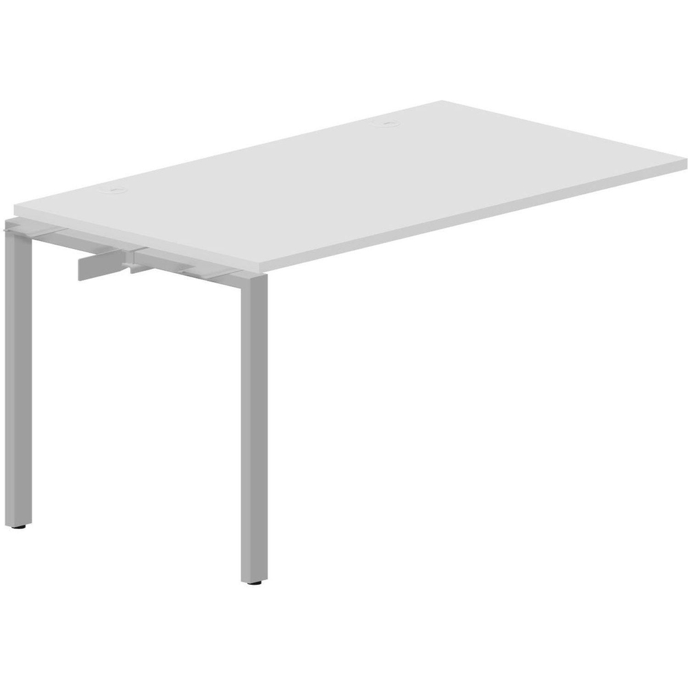 Стол - приставка STRIKE 2гром. 1380х780 STNPG148BLAL Белый,опора Алюминий