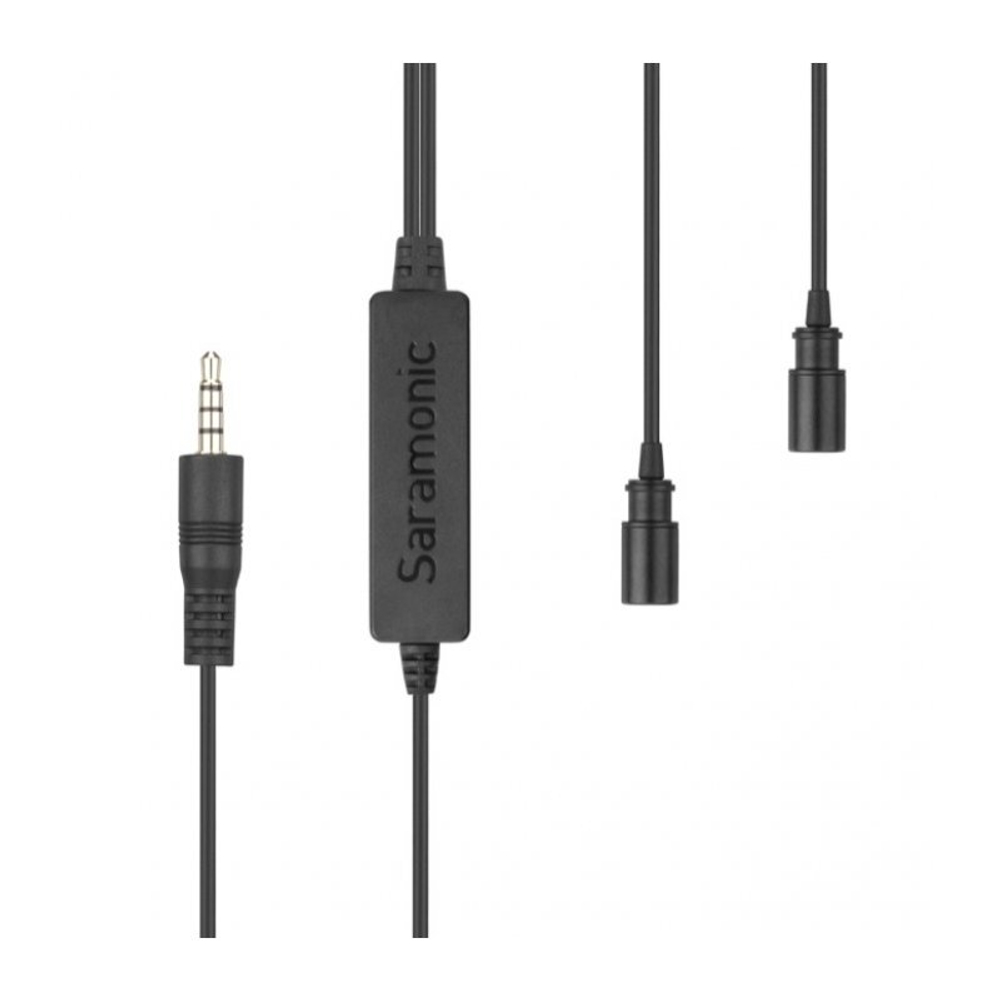 Микрофон Saramonic LavMicro 2M петличный двойной с кабелем 6м, 3.5mm TRRS