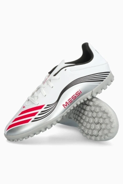 Сороконожки adidas F50 Club Messi TF - серебряный