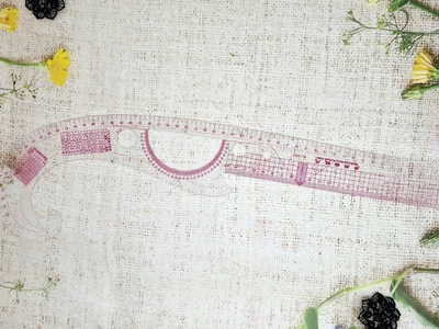 Лекало портновское метрическое, р. 52х13,5 см