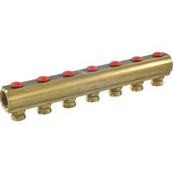 Коллектор Giacomini с отсечными клапанами 1 x 3/4E /7, R553SY047