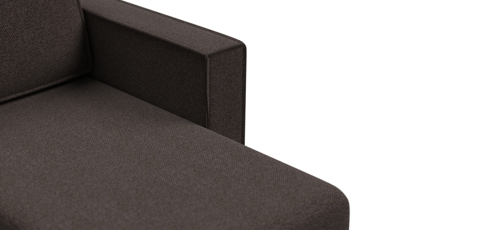 Угловой диван Норд лайт рогожка Мальмо шоколад