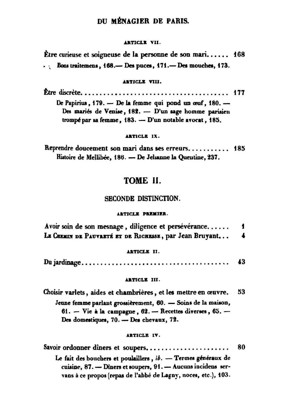 Le Menagier de Paris. Tome Premier | Albertano J des Bibliophiles François