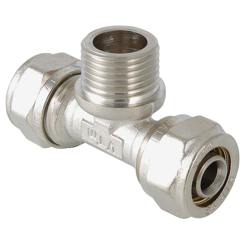 Тройник обжимной с НР 20*3/4"наружняя резьба (Valtec)