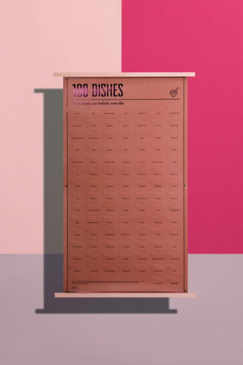 Постер «100 блюд, которые нужно попробовать, прежде чем умереть»
