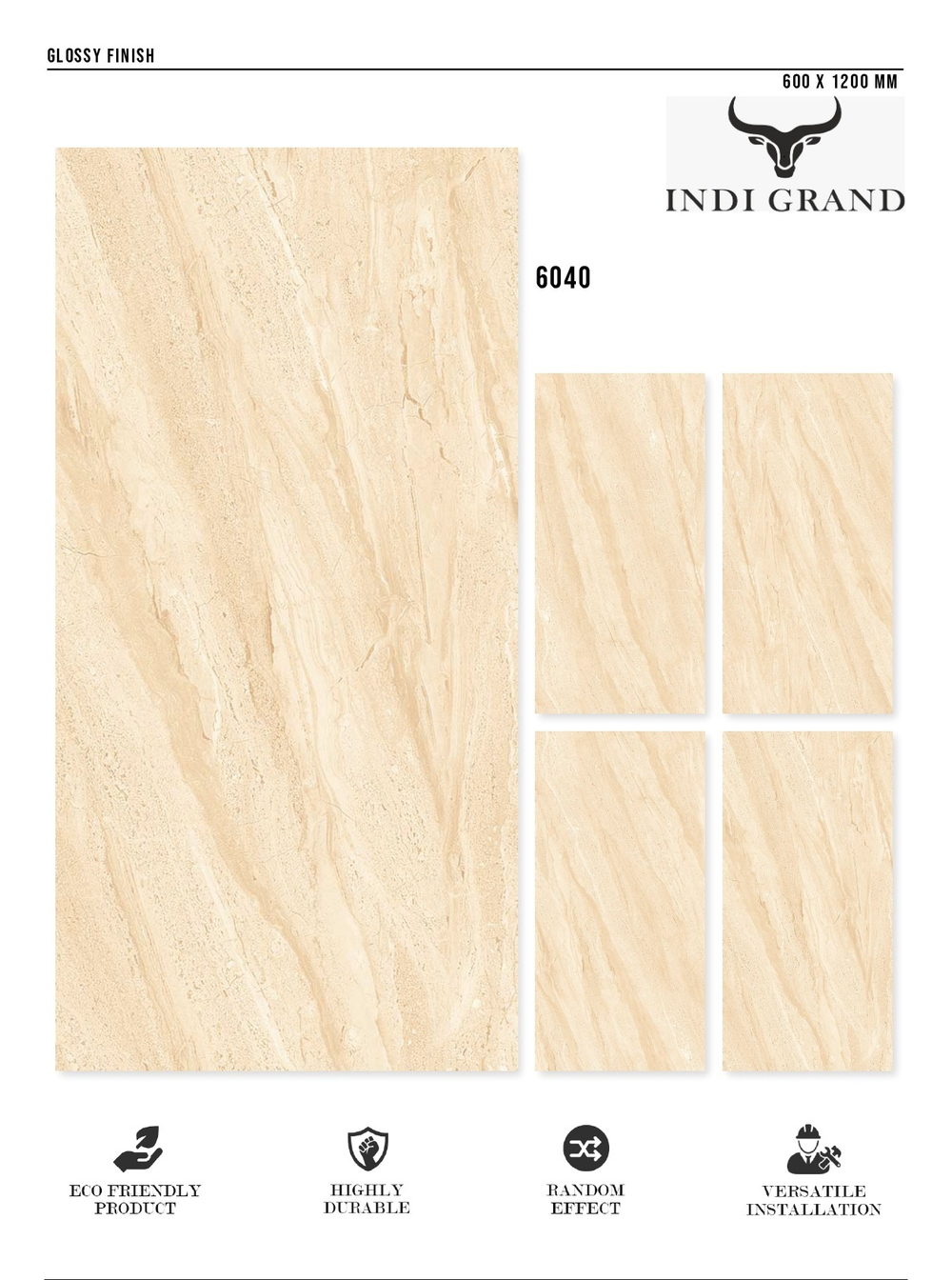 Керамогранит glossy №1 60х120, 6040