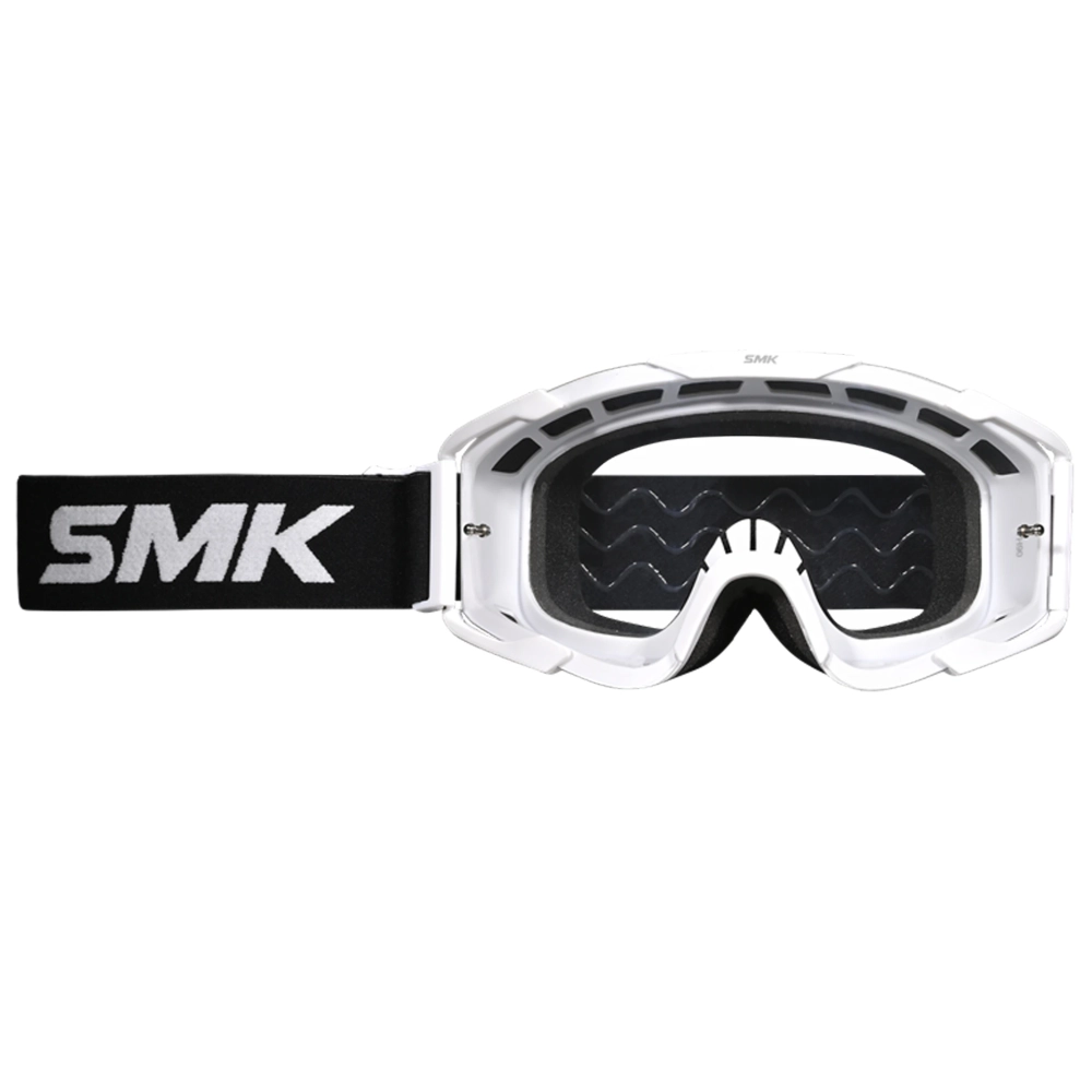 Очки кроссовые SMK TERRAIN, цвет белый, с прозрачной линзой