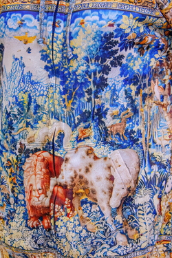 Зип худи «Битва» по мотивам фламандского гобелена "Pugnae Ferarum"