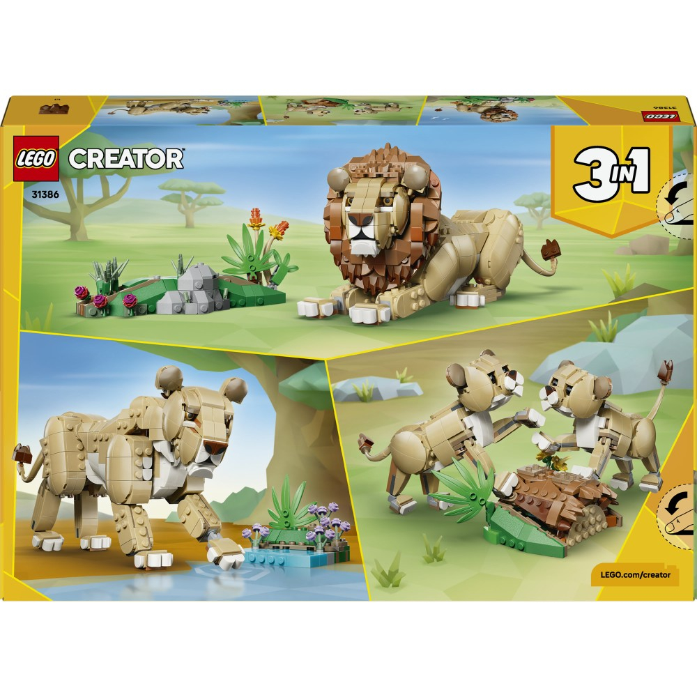 Конструктор LEGO Creator 31386 Дикие животные: Гордый лев 3 в 1 — фото 12