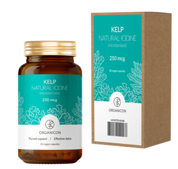 Liposomal Vitamins KELP Natural Iodine 250 mcg 60 veg caps , Келп ,Природная форма йода , Йод