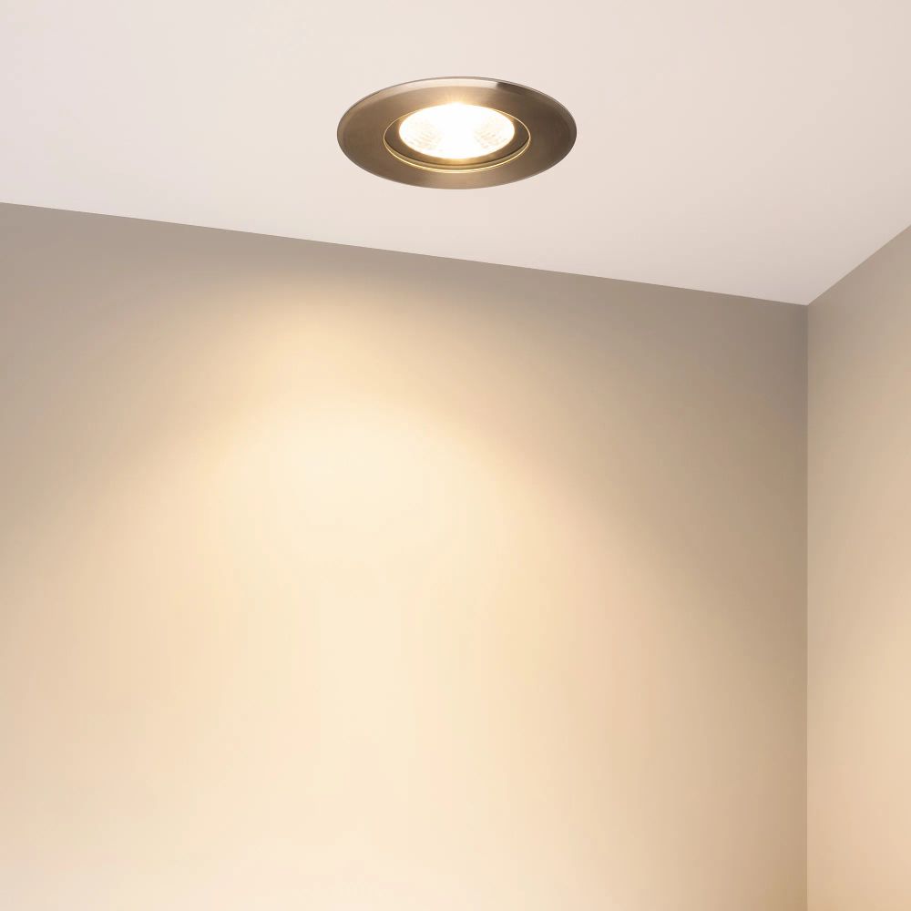 Светильник ART-GROUND-SLIM-R130-9W Warm3000 (SL, 30 deg, 24V) (Arlight, IP67 Металл, 3 года) 038165