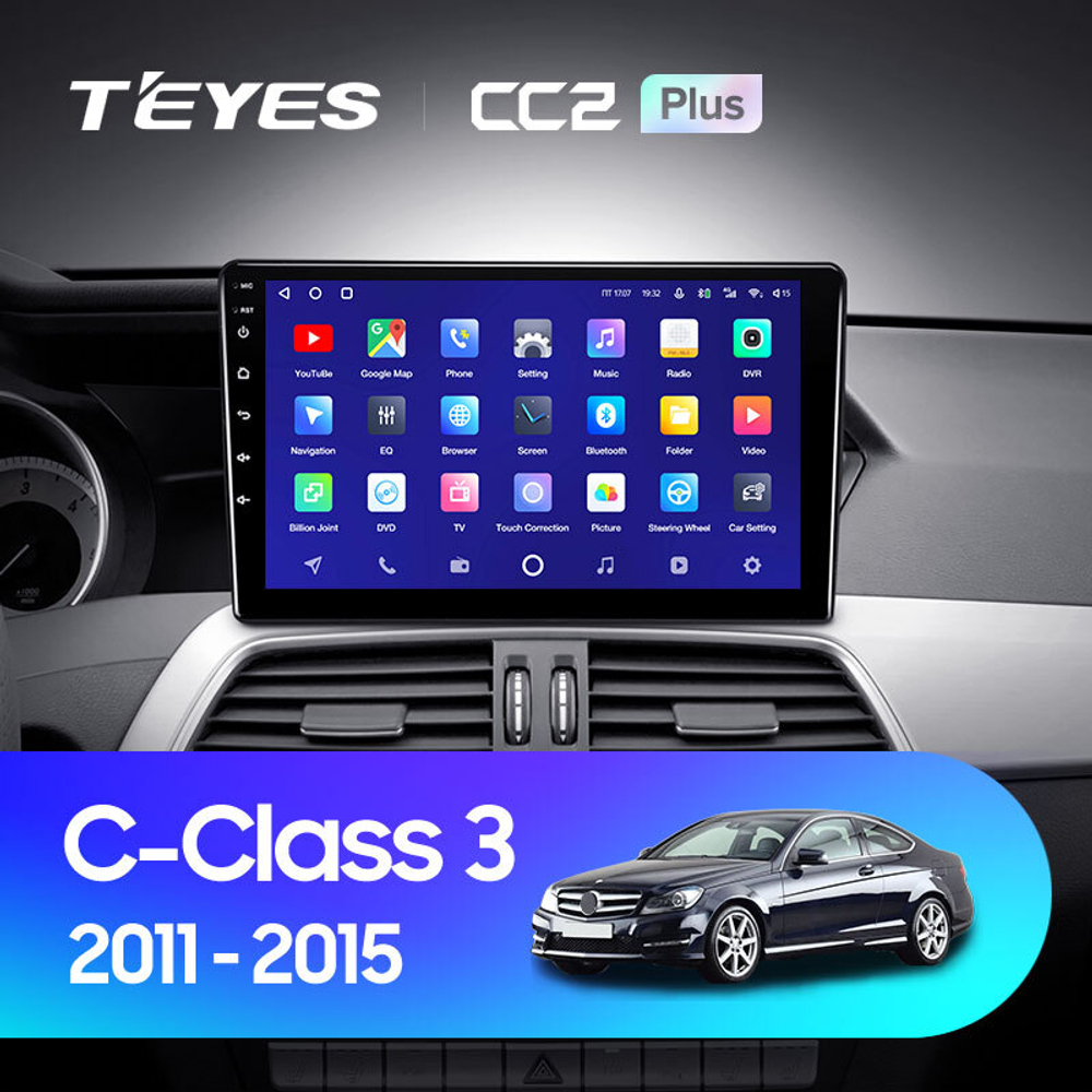 Teyes CC2 Plus 9"для Mercedes-Benz C-Class 3 2011-2015