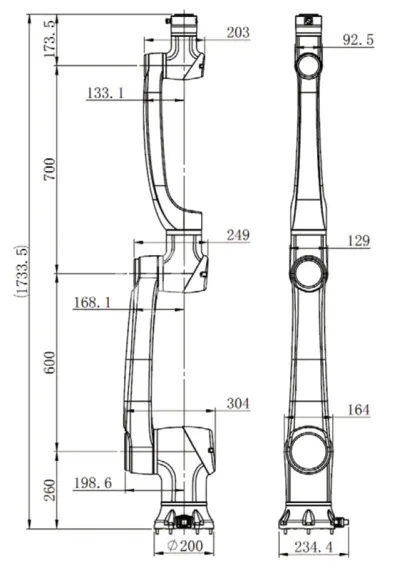 Взрывозащищённый коллаборативный робот Han's Robot Elfin-Ex E10F-L