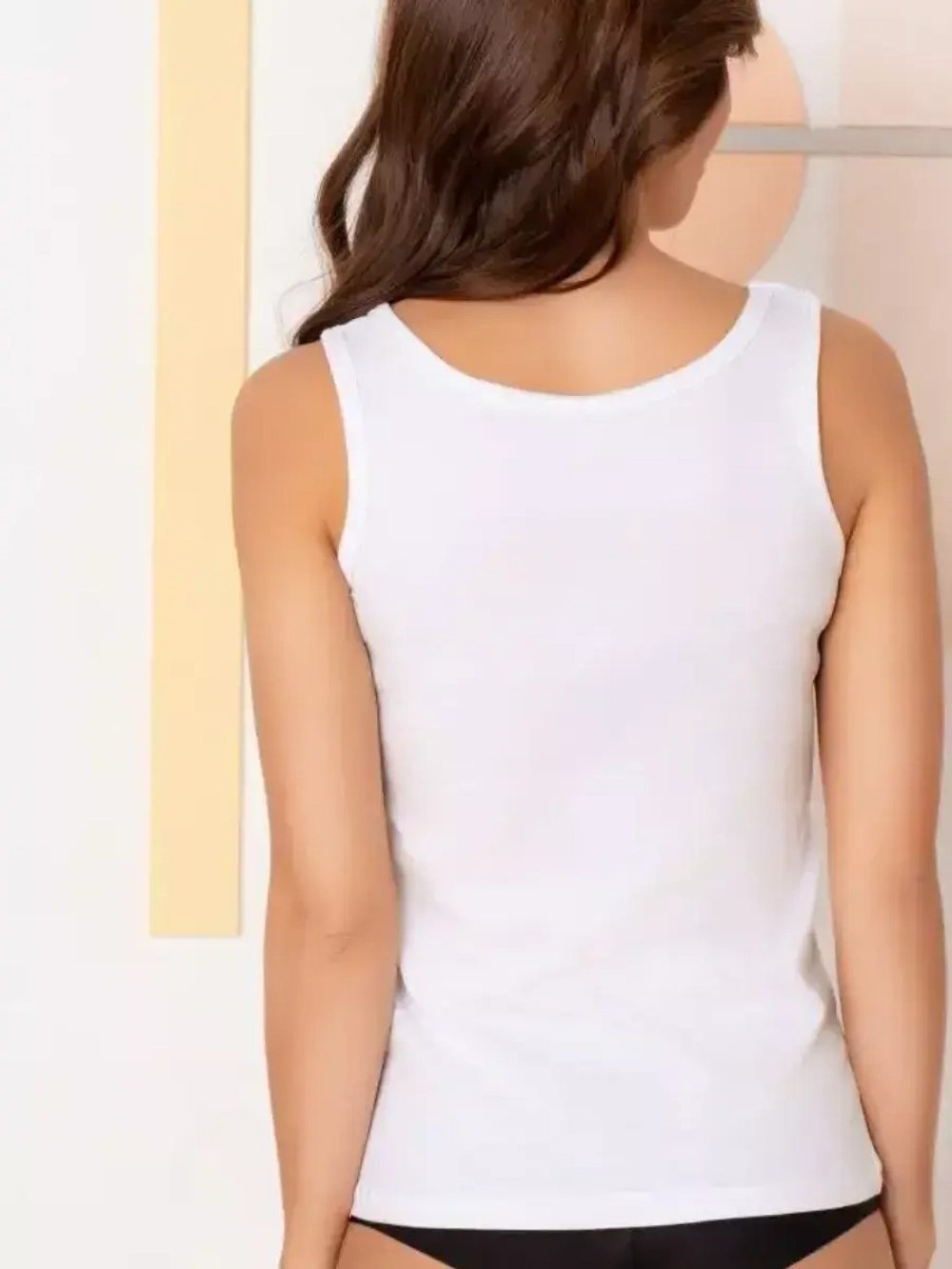 Майка под пиджак хлопок бельевая