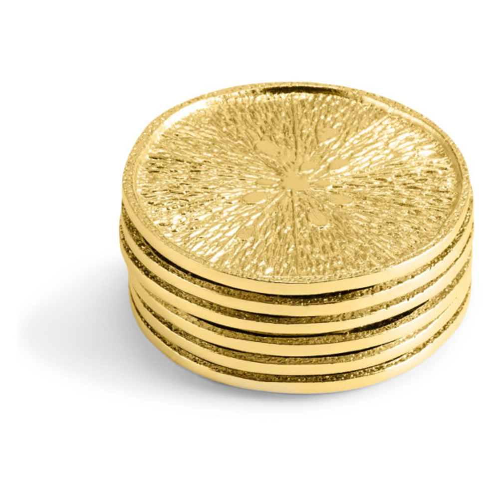 Набор подставок для бокалов 6шт 9.5см Michael Aram Лимонное дерево