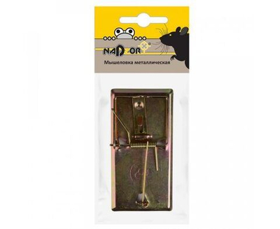 Мышеловка метал. Nadzor 1шт.  9,5*4,7см, уп. с подвесом, 24564