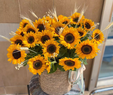 Букеты из подсолнухов