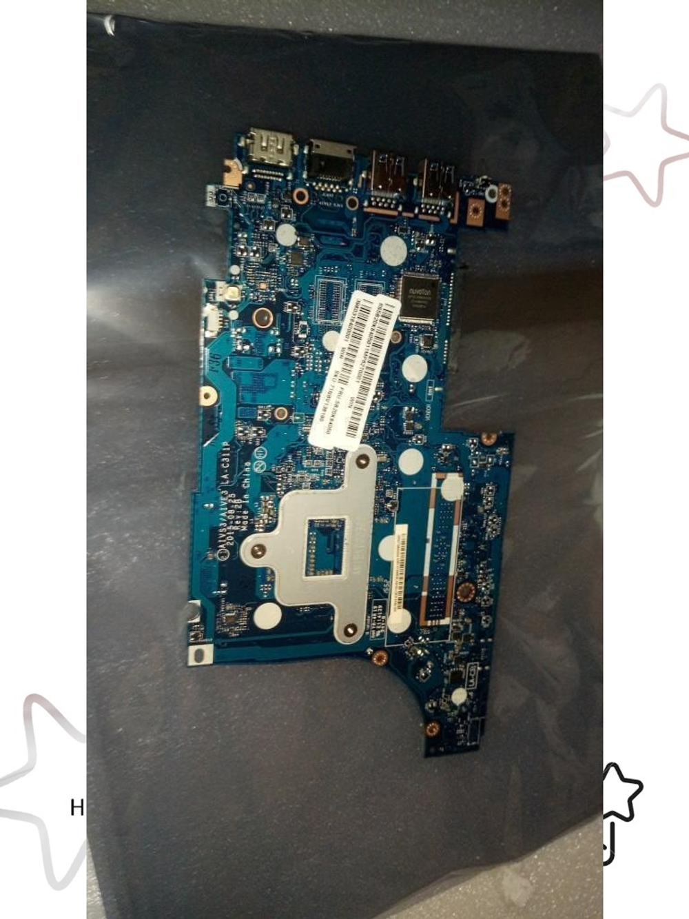 Материнская плата для ноутбука Lenovo E31-70 WIN 3805U UMA APS NEW W (5B20K84050), оригинал