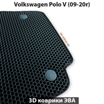 передние эво коврики в салон авто для volkswagen polo v (09-20г.) от supervip