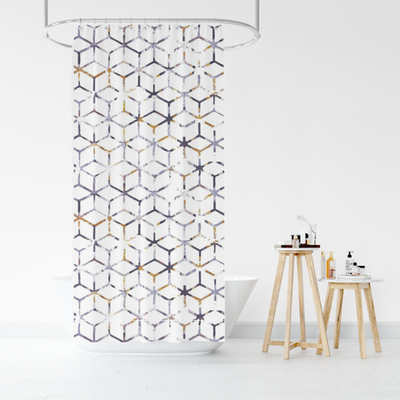 Штора для ванной полиэстер 200*200"Альма»