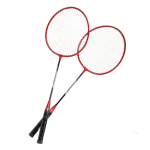 Бадминтон 2 ракетки в прозрачном чехле 66х2 см, 2 цвета, с-30258