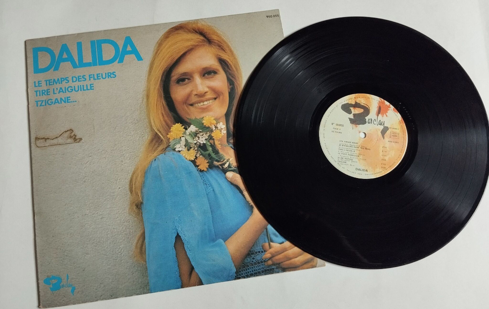 Винтажная виниловая пластинка LP Dalida Le Temps Des Fleurs (France 1974)