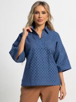 Блуза Ветерок (синяя) Б15520-16М LT Collection