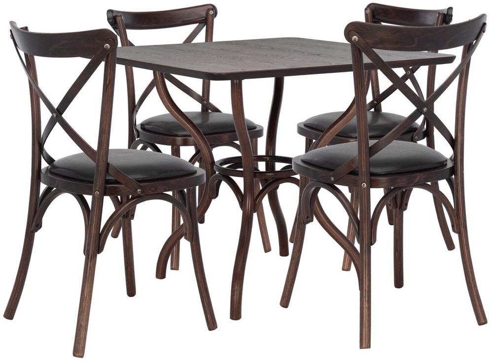 Обеденная группа Leset Тор, для 4 персон, массив дерева