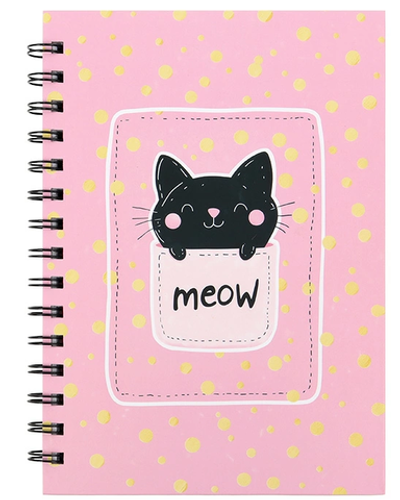 Записная книжка А5 80л. клетка, на спирали на спирали DV-15811-2 (Darvish)