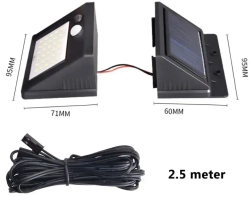 Дачный светильник с выносной панелью Nl-2m с датчиком движения / Уличный светодиодный светильник на солнечной батарее