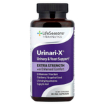LifeSeasons, Therapeutics, Urinari-X®, поддержка мочевыводящих путей и дрожжей, повышенная сила действия, 90 растительных капсул