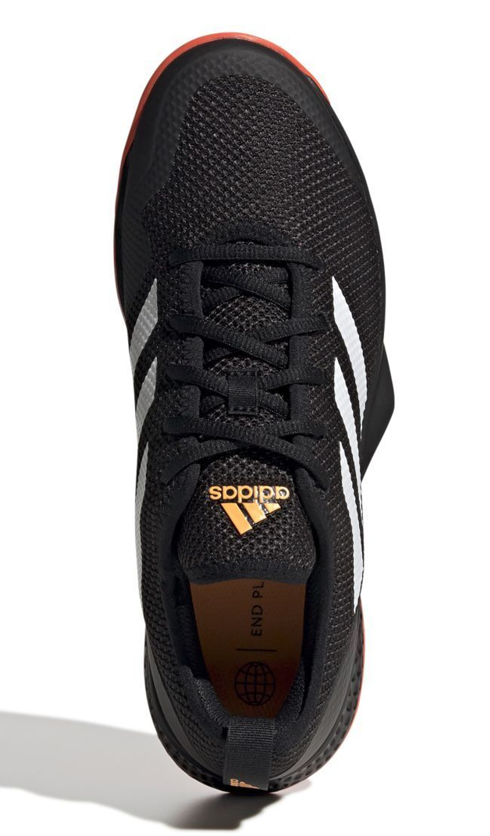 Мужские кроссовки теннисные Adidas Court Flash M - core black/cloud white/solar red