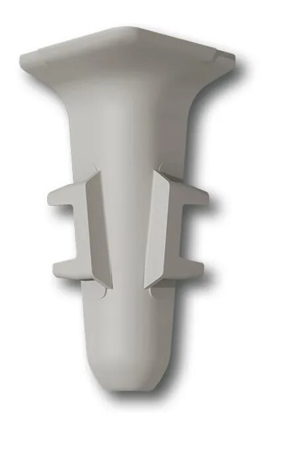 Угол внутренний для плинтуса 55мм "Деконика", 547 Лофт светло-серый