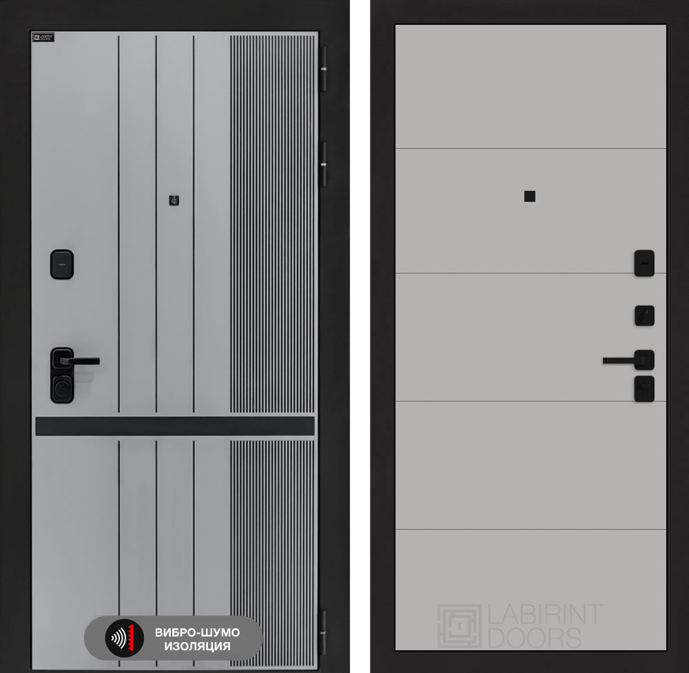 Входная дверь Лабиринт SKYLAB - 13 Грей софт
