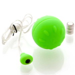 Виброяйцо зеленое водонепроницаемое Funny Five (Цвет: зеленый)