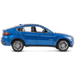 Модель 1:26 BMW X6, синий, откр. двери, капот и багажник, свет, звук
