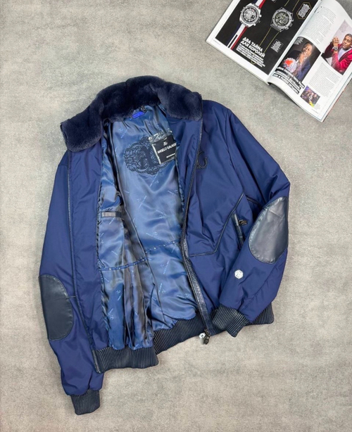 Куртка Angelo Galasso со вставками из кожи крокодила