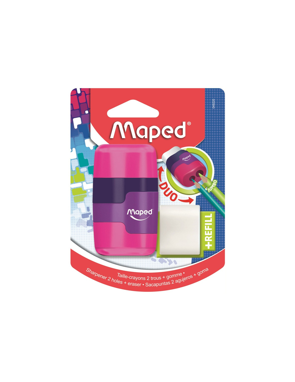 Точилка Maped Connect 2 отверстия, ластик 49220