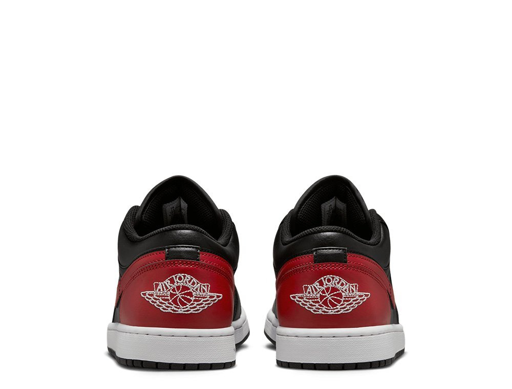 Баскетбольные кроссовки Air Jordan 1 Low Black/Red Shoes