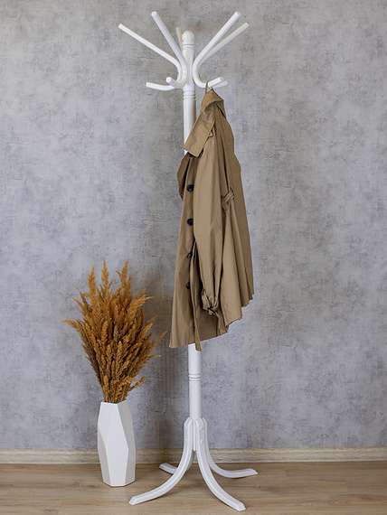 Вешалка напольная В 8Н белый