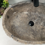 Каменная раковина из мрамора Erozy Grey EM-04974 (60*42*16) 0888 из натурального камня
