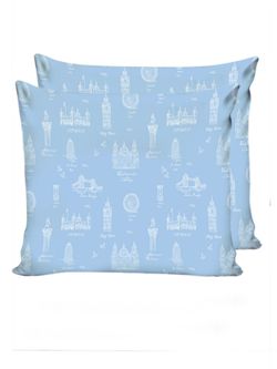 Наволочка комплект 2шт перкаль Сказка "Биг Бен" 70x70 см на молнии