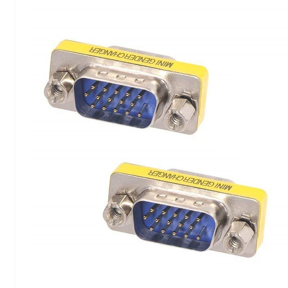 Адаптер VGA DE-15 / HD-15 гнездо-штекер